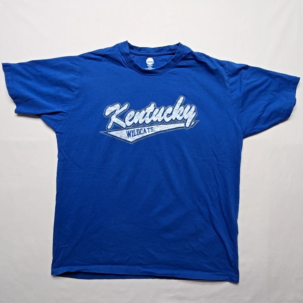 University Of Kentucky Wildcats Shirt Blue UK College Football Mens Large Tee